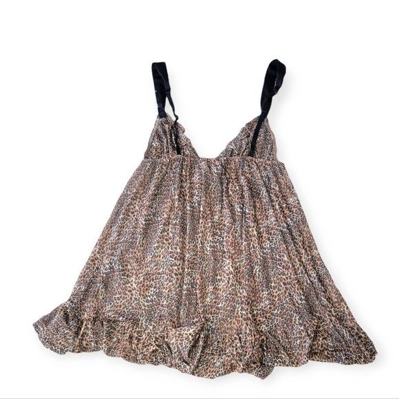 Victoria’s Secret Babydoll Lingerie Leopard Ruffle medium - Picture 5 of 7